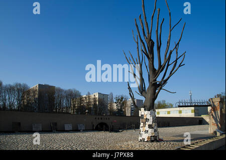 Gedenkstätte Baum im Gefängnis Pawiak Museum in Warschau, Polen © wojciech Strozyk/Alamy Stock Foto Stockfoto