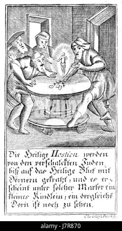 Dieses Bild oder Dokument bezieht sich auf Deggendorf, eine Stadt in Deutschland aus dem Jahr 1337, die möglicherweise historische Wahrzeichen oder Ereignisse aus dem Mittelalter darstellt. Stockfoto