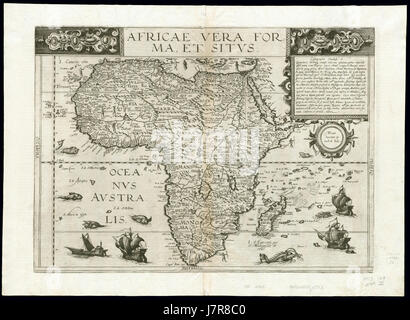 Afrika-1593, Gerard de Jode (3805116 Recto) Stockfoto