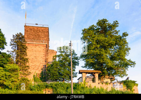 Bezirk Karlsruhe-Durlach: Outlook Turm am Berg Turmberg, Karlsruhe, Kraichgau-Stromberg, Baden-Württemberg, Deutschland Stockfoto