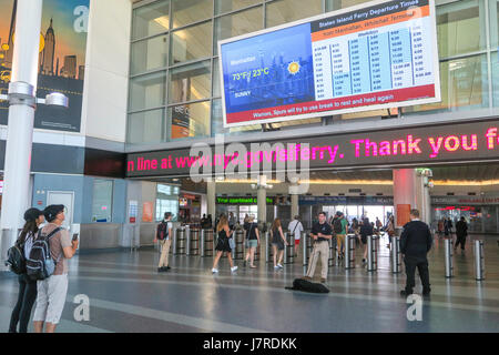 Staten Island Ferry Building Terminal, Manhattan, NYC, USA Stockfoto