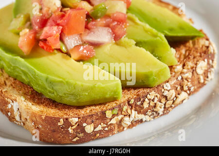 Avocado-Toast Sandwich Stockfoto