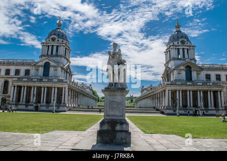 Das Old Royal Naval College - Greenwich - London Stockfoto