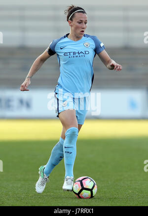 Manchester City Damen Lucy während der FA Women Super League Herbststaffel Match im Stadion Academy, Manchester Bronze. PRESSEVERBAND Foto. Bild Datum: Donnerstag, 25. Mai 2017. Vgl. PA Geschichte Fußball Manchester City Frauen. Bildnachweis sollte lauten: Martin Rickett/PA Wire. Einschränkungen: EDITORIAL verwenden nur keine unbefugten Audio, Video, Daten, Spielpläne, Verbandsliga/Logos oder "live"-Dienste. Im Spiel Onlinenutzung beschränkt auf 75 Bilder, keine video Emulation. Keine Verwendung in Wetten, Spiele oder Vereinsspieler/Liga/Einzelpublikationen. Stockfoto
