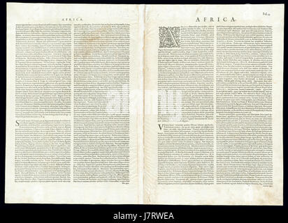 Afrika-1593, Gerard de Jode (3805116 Verso) Stockfoto