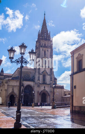 Oviedo Kathedrale (Catedral de San Salvador), Asturien, Spanien Stockfoto