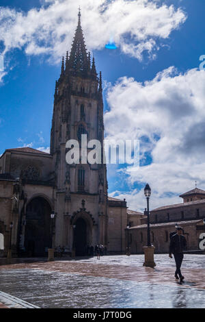 Oviedo Kathedrale (Catedral de San Salvador), Asturien, Spanien Stockfoto