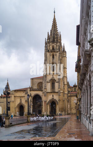 Oviedo Kathedrale (Catedral de San Salvador), Asturien, Spanien Stockfoto