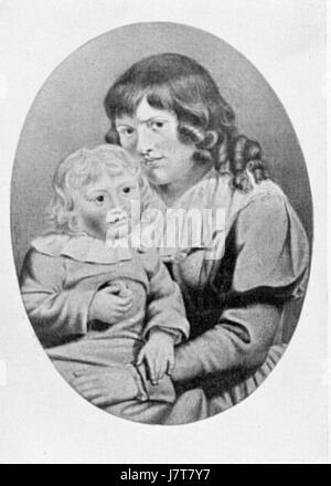 ChristianeVulpiusUndAugustS140 Stockfoto