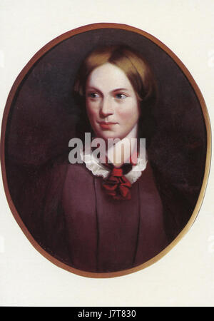 CharlotteBrontePortrait Stockfoto