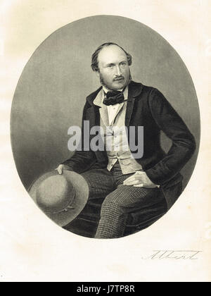 Albert, Prinzgemahl & Ehemann von Königin Victoria Porträt & Signatur Stockfoto