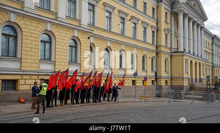 Beerdigung des finnischen Präsidenten Mauno Koivisto Mai 25., 2017 in Helsinki, Finnland Stockfoto