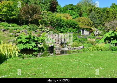 Eine öffentliche Steingarten in Brighton, Sussex an einem Frühlingsmorgen. Stockfoto