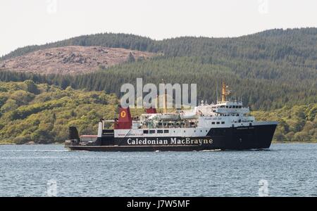 MV Hebriden Inseln ist ein Roll-on / Roll-off-Fähre von Calmac zwischen Kennacraig auf der Westküste von Schottland und Islay betrieben. Auf Islay dockt es an ETI Stockfoto