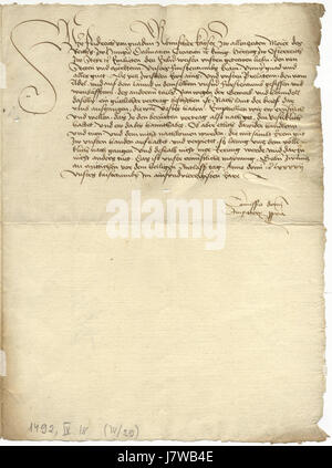 Das Datum des 18. April 1492 ist ein bedeutendes Ereignis in der Geschichte, das sich wahrscheinlich auf die Vertreibung von Juden aus Spanien oder andere wichtige Entwicklungen am Ende des 15. Jahrhunderts bezieht. Stockfoto