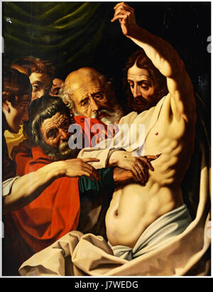 Abraham Janssens der ungläubige Thomas Stockfoto