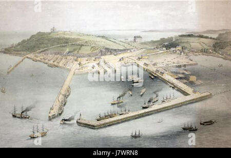 Arwenack AerialView Falmouth Cornwall Stockfoto