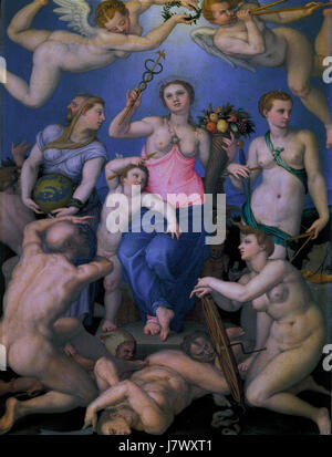Allegorie des Glücks von Agnolo Bronzino Stockfoto