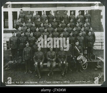Dies bezieht sich auf ein historisches Ereignis, an dem die Cameron Highlanders of Canada beteiligt waren, insbesondere das 43. Bataillon CEF, 2. Kompanie, 6. Zug, am 15. April 1915. aus Winnipeg, Manitoba, während des Ersten Weltkriegs Stockfoto