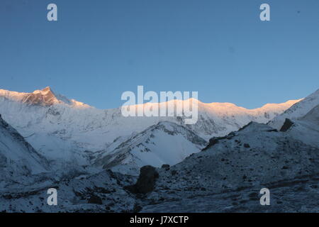 rund um die Annapurna Himalaya Palette Tilicho Lake Manang Nepal Stockfoto