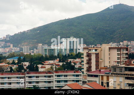 Hotel Tre Canne auf der Küste von Budva Stockfoto