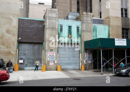 Einfahrt in Manhattan Haft komplexer und Manhattan Strafgerichte Manhattan New York City USA Stockfoto