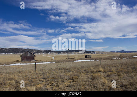 Einen kleinen Bauernhof im ländlichen Colorado Stockfoto