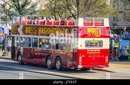 Big Bus Tour Washington DC - WASHINGTON - DISTRICT OF COLUMBIA Stockfoto