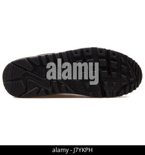 Nike WMNS Air Max 90 Premium Damen Schwarz glänzend Sneakers - 443817-002 Stockfoto