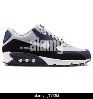 Sneakers von Nike Air Max 90 LTR grau Marineblau Männer Sport - 652980-011 Stockfoto