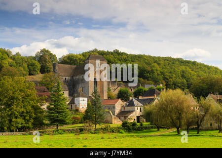 Frankreich, Dordogne, Saint Amand de Coly, gekennzeichnet Les Plus Beaux Villages de France (die schönsten Dörfer Frankreichs) Stockfoto