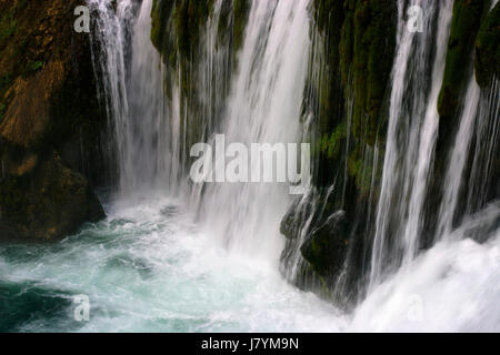 Štrbacki buk Wasserfall auf dem Fluss Una Stockfoto