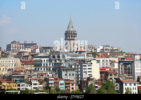 Galata-Turm im Stadtteil Beyoglu Istanbul, Türkei Stockfoto