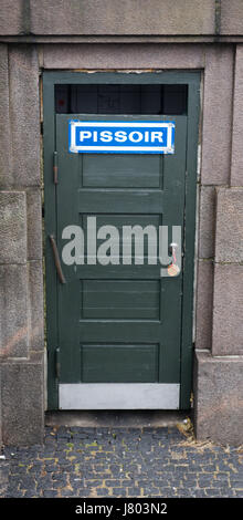 Pissoir Herren Urinal Toilette Für Den Außenbereich, Kopenhagen, Dänemark, Skandinavien Stockfoto