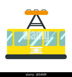 ein Beispiel für eine Straßenbahn, elektrische Bogey auf weißem Hintergrund Stockfoto