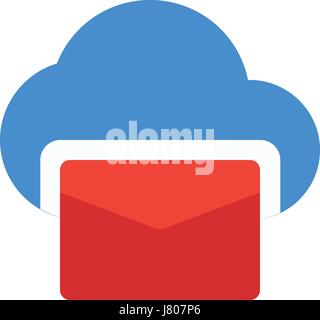 Cloud-e-Mail Stock Vektor