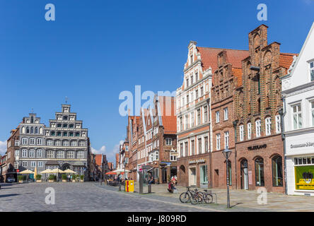 Zentralen Platz Am Sande in der historischen Altstadt von Lüneburg, Deutschland Stockfoto