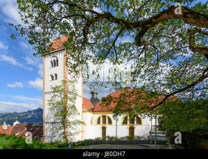 St. Mang Basilica Kirche, Füssen, Schwaben, Allgäu, Swabia, Bayern, Bayern, Deutschland Stockfoto