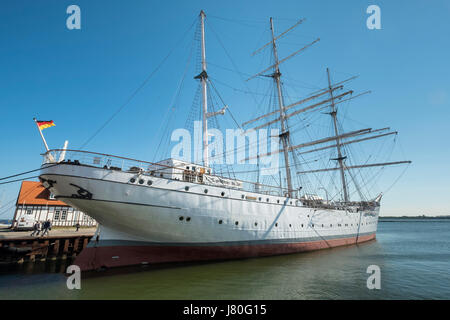 Großsegler Gorch Fock, Stralsund, Mecklenburg-Vorpommern, Deutschland Stockfoto