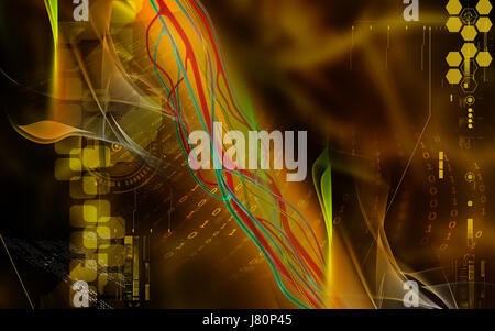 Bildung Gesundheit medizinisch medizinische Zirkulation Farbe Closeup Grafik Wissenschaft Stockfoto