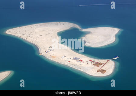 Dubai The World Clarence Island Luftbild Fotografie Vereinigte Arabische Emirate Stockfoto