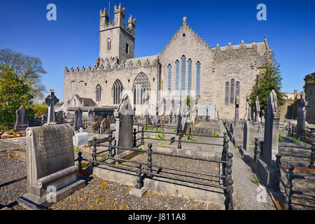 Irland, County Limerick, Limerick City, St. Marys Church of Ireland Cathedral auch bekannt als Limerick Kathedrale. Stockfoto