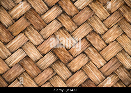 Der braune Farbe aus Holz weben Textur Hintergrund zugemacht Stockfoto