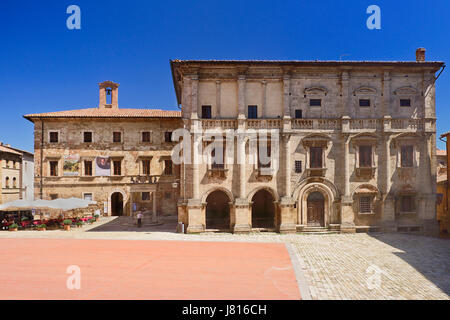 Italien, Toskana, Montepulciano, Palazzo Nobili Tarugi. Stockfoto