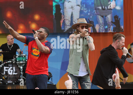 New York, USA. 26. Mai 2017. Florida Georgia Line und Nelly führen für Good Morning America Konzertreihe im New Yorker Central Park. Bildnachweis: Bruce Cotler/Globe Fotos/ZUMA Draht/Alamy Live-Nachrichten Stockfoto