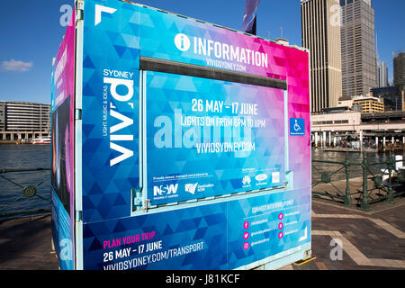 Sydney, Australien, Freitag, 26. Mai 2017. Vorbereitungen in Circular Quay für Vivid 2017 läuft vom 26. Mai bis 17. Juni an Standorten in ganz Sydney. Bildnachweis: Martin Beere/Alamy Live News Stockfoto