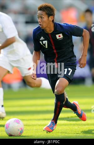 HIROSHI KIYOTAKE JAPAN & FC Nürnberg LONDON 2012 Olympische Spiele Fußball, JAPAN V Marokko ST JAMES PARK, NEWCASTLE, ENGLAND 29. Juli 2012 GAN55572 Warnung! Dieses Foto kann nur für die Zeitung bzw. Zeitschrift redaktionelle Zwecke verwendet werden. Kann nicht werden verwendet für Publikationen unter Einbeziehung 1 Spieler, 1 Club oder 1 Wettbewerb ohne schriftliche Genehmigung von Football DataCo Ltd. Für Rückfragen, bitte Kontakt Football DataCo Ltd unter + 44 (0) 207 864 9121 Stockfoto