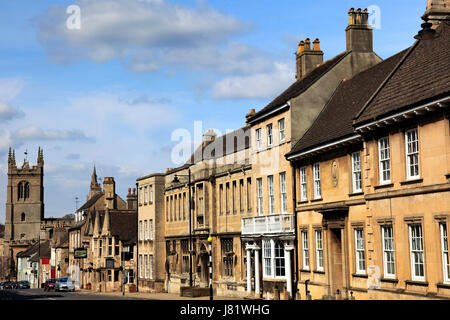 Sommer, St. Martins Kirche und Architektur, Stamford Town, Grafschaft Lincolnshire, England, UK Stockfoto