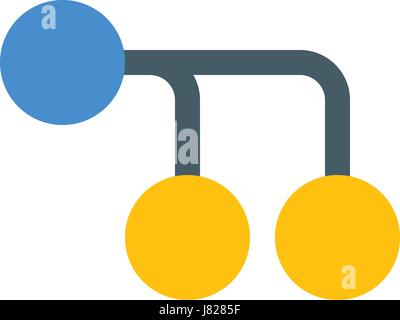 Kreis-Prozess-Diagramm Stock Vektor