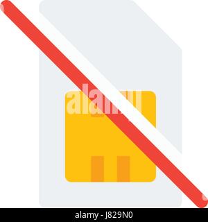 keine SIM-Karte Stock Vektor